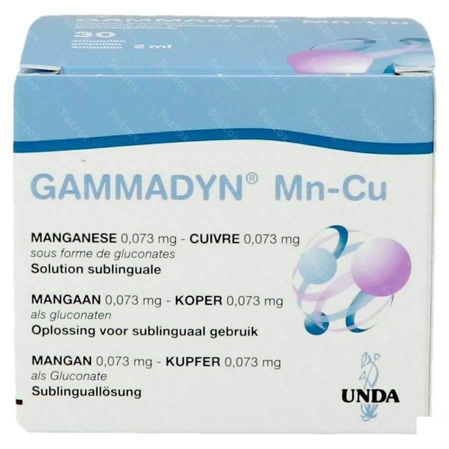 Gammadyn Mn-Cu 2ml 30 Ampoules