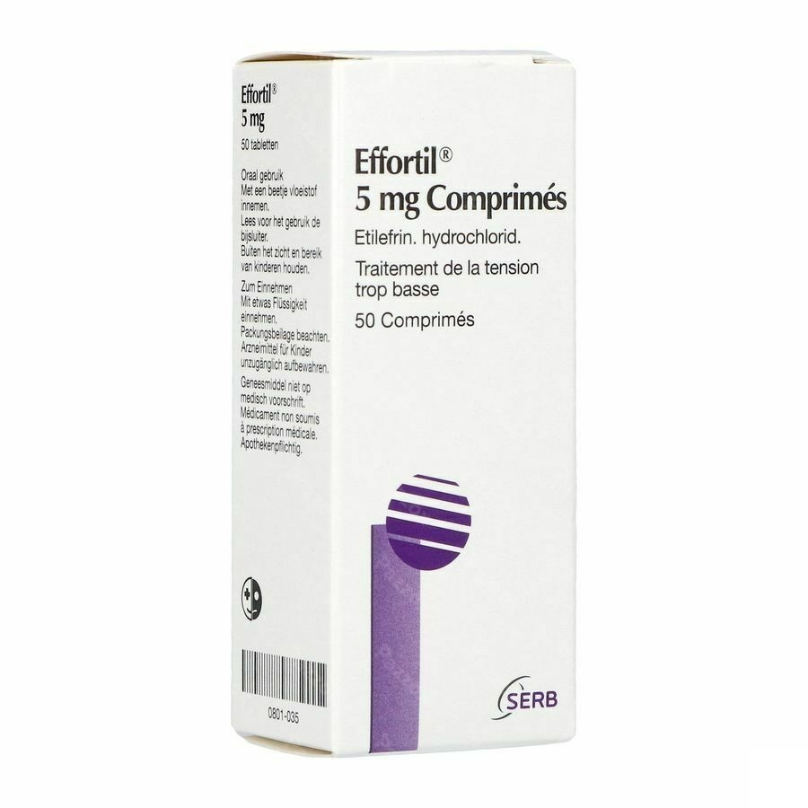 Effortil 5mg 50 Comprimés