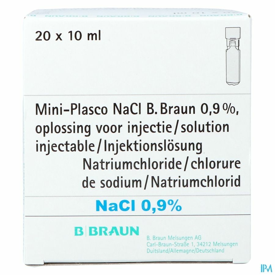 Mini Plasco Nacl 0,9 % Amp20x10ml