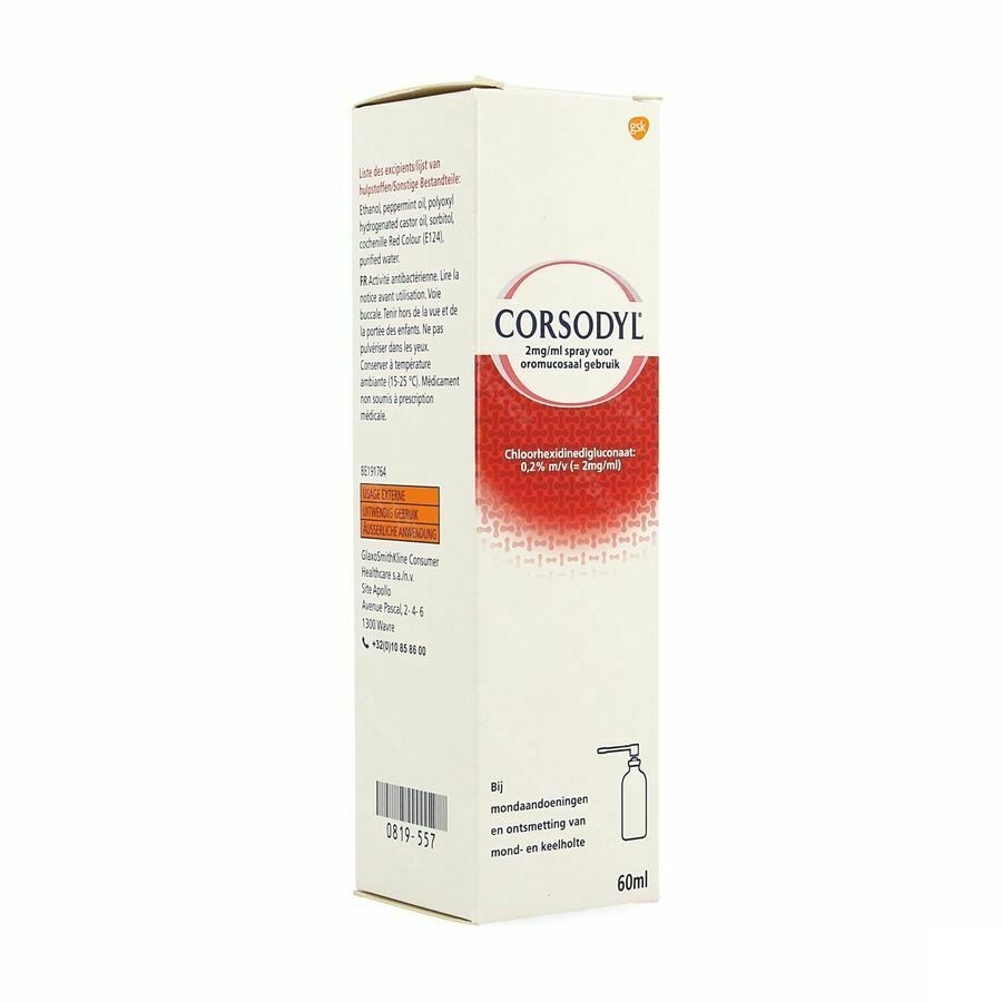 Corsodyl 2mg/ml Spray