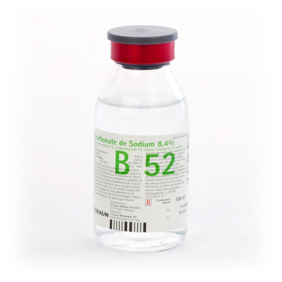 Br- Gl/vr Na Bicar Sod 8,4% 1x100ml