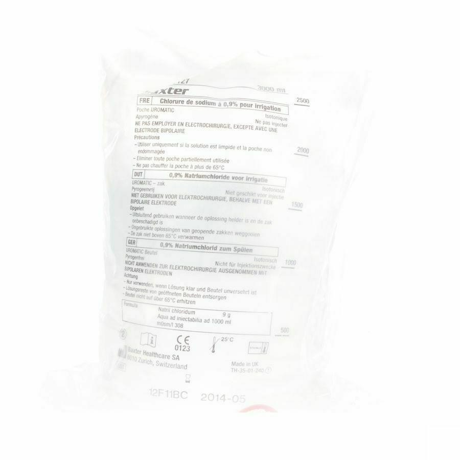 Bx Pl Uromatic Nacl 0,9% 3l