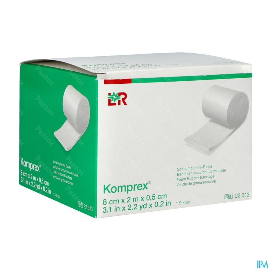 Komprex Binde 8cmx 2m Epais.0,5cm 22313