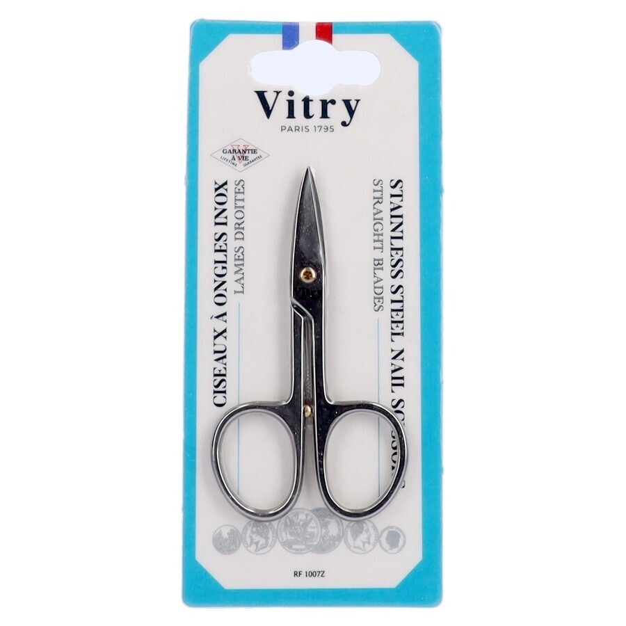 Ciseaux Ongles Droits Inox Brillants