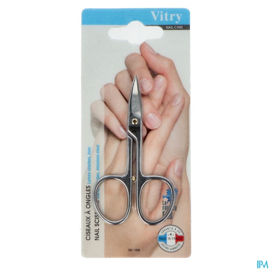 Ciseaux Ongles Courbes Inox Brillants