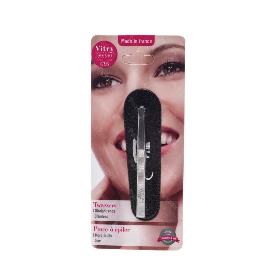 Pince A Epiler Mors Droits Inox