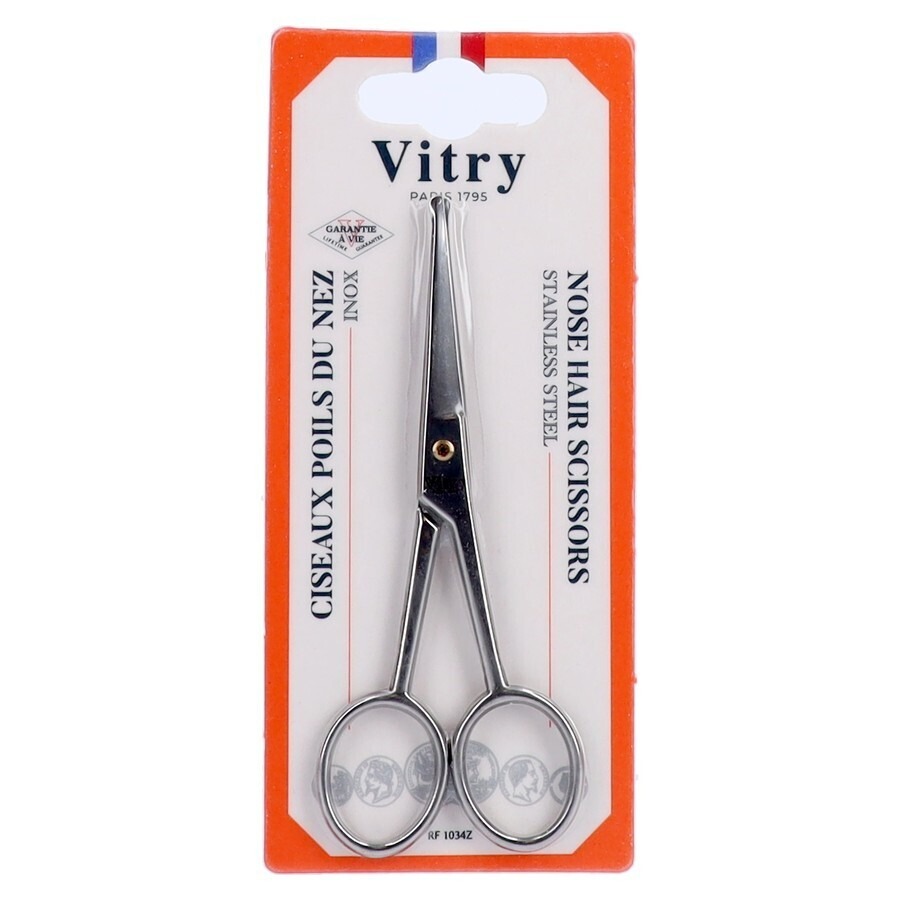 Ciseaux Poils Du Nez Inox Brillants