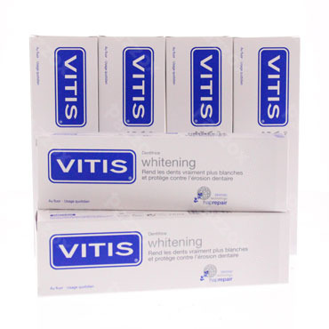 Paquet D'avantages De Dentifrice Blanchissant Vitis 6x75ml