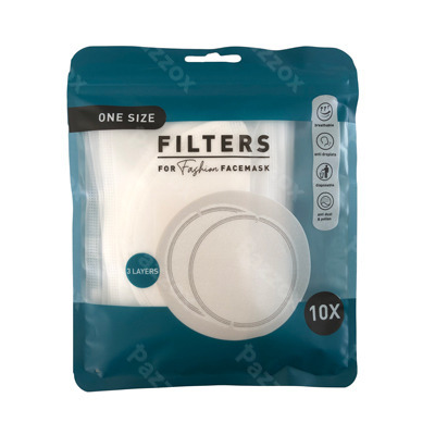 Filtres pour Masque R&eacute;utilisable Fashion 10x