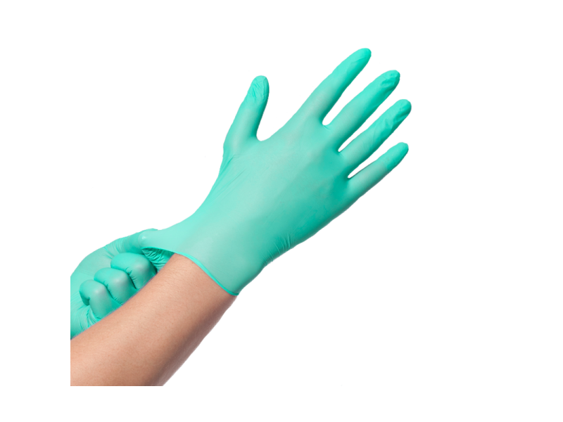 Gants Medium Nitrile Vert Non Poudr&eacute; 100 Pi&egrave;ces