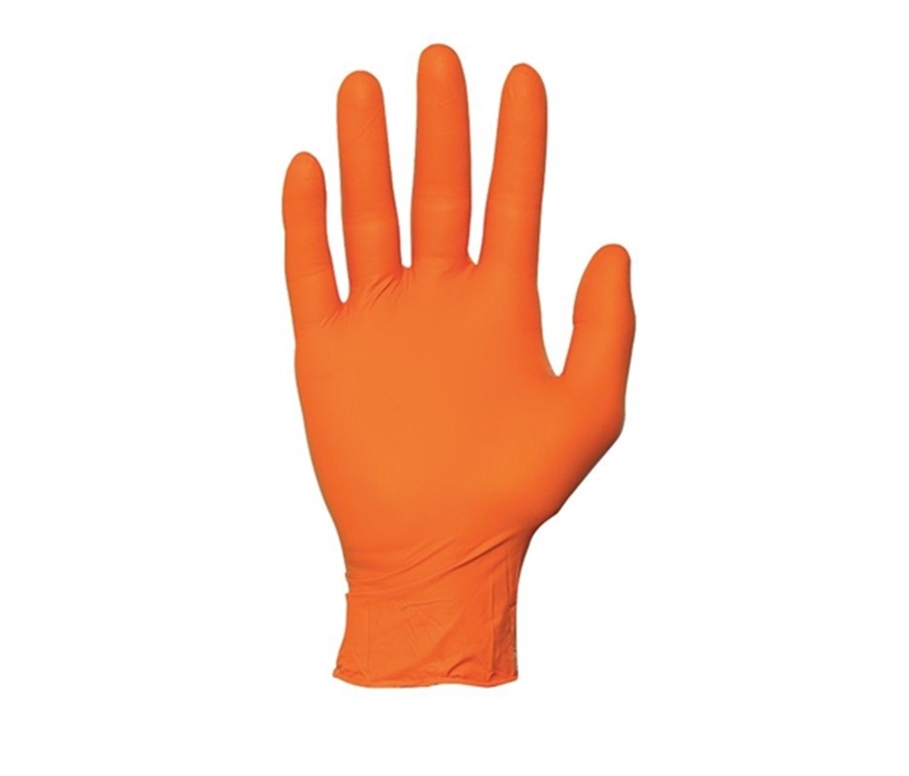 Gants Medium Nitrile Orange Non Poudr&eacute; 100 Pi&egrave;ces