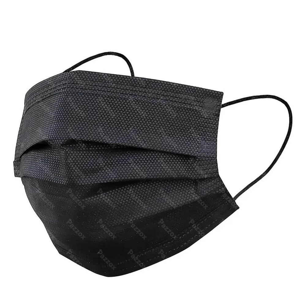Masques Buccaux Chirurgicaux  Noire Type 2r 50 Pieces