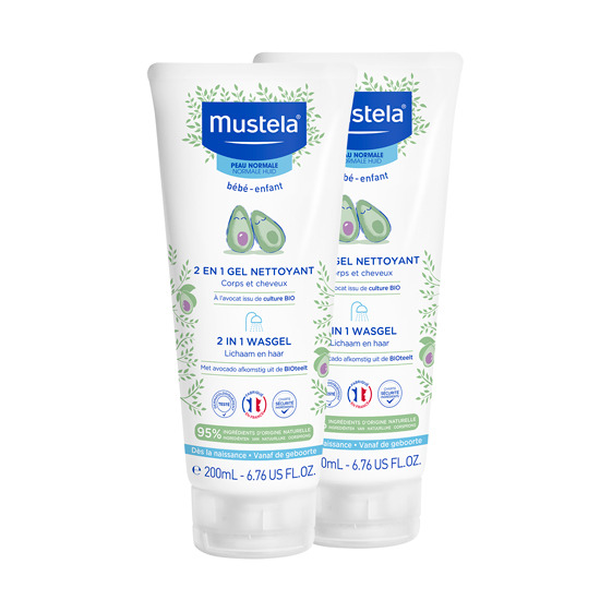 Mustela 2 In 1 Gel Lavant 200ml 1+1 Gratuit