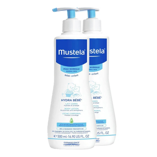 Mustela Lait Corps 500ml 1+1 Gratuit