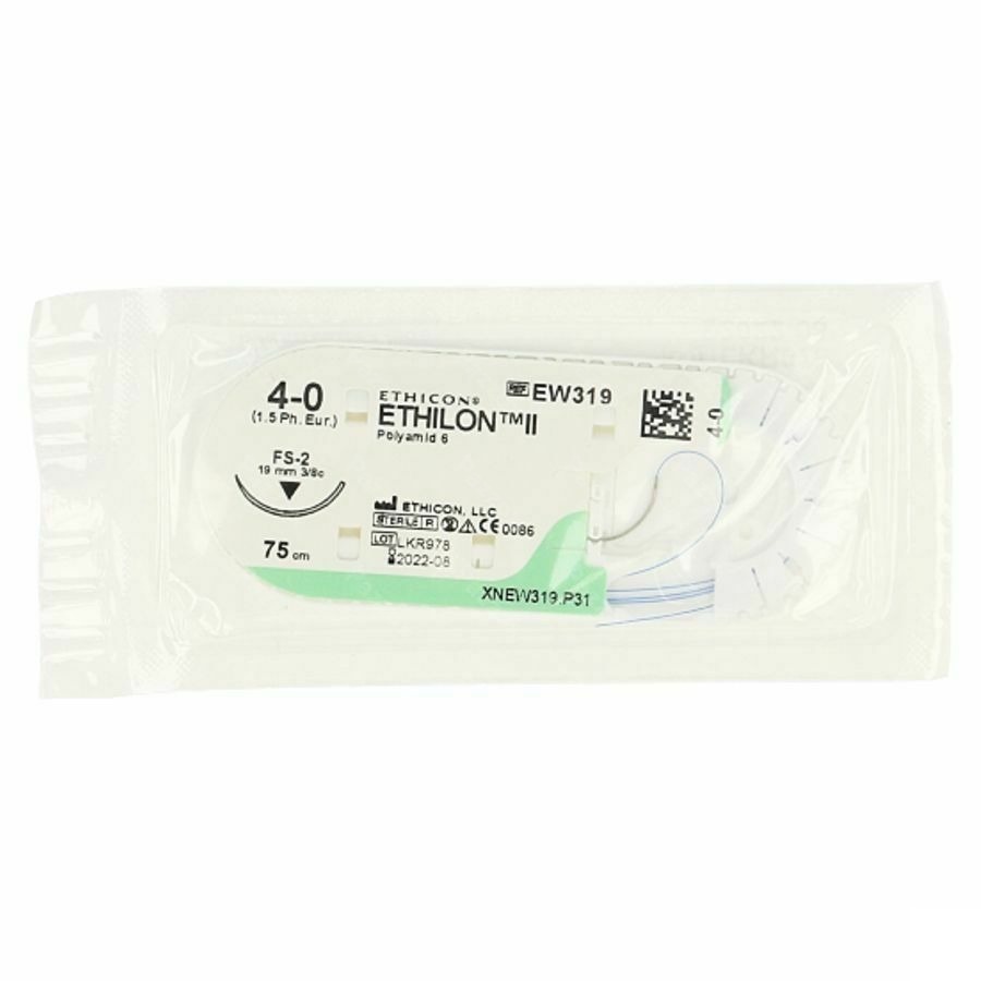 Ethilon Fil De Sutrue 4/0 Ew319
