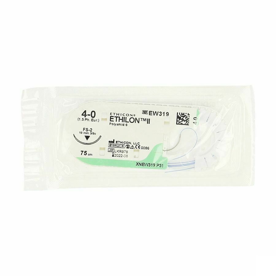 Ethilon Fil De Sutrue 4/0 Ew319