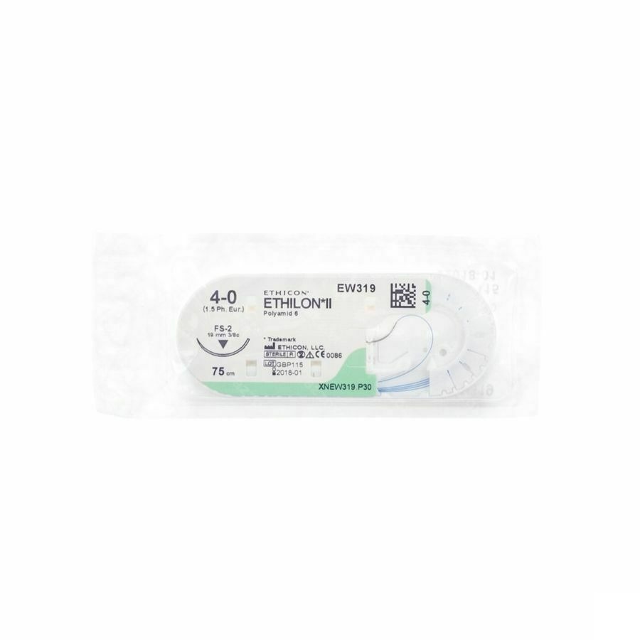 Ethilon Fil De Sutrue 4/0 Ew319