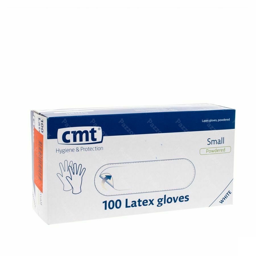 Cmt Gants Latex Blanc Lp S 100