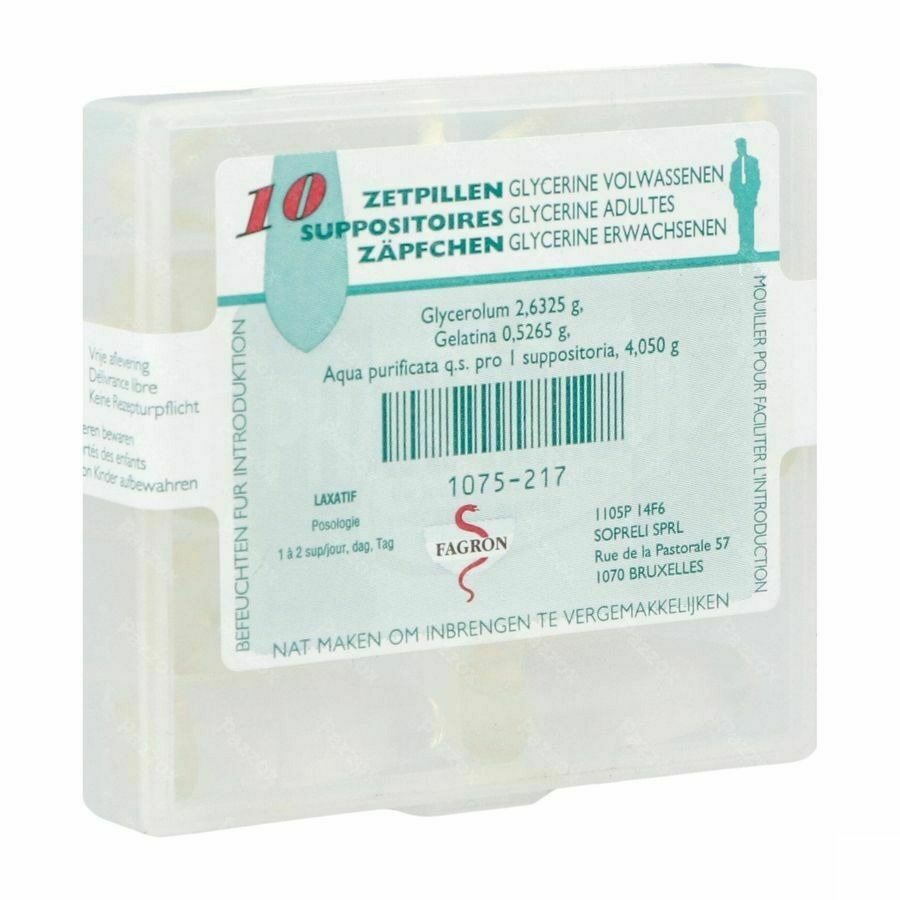 Glycerine Suppo Adulte 100 Fag - Pazzox, pharmacie en ligne