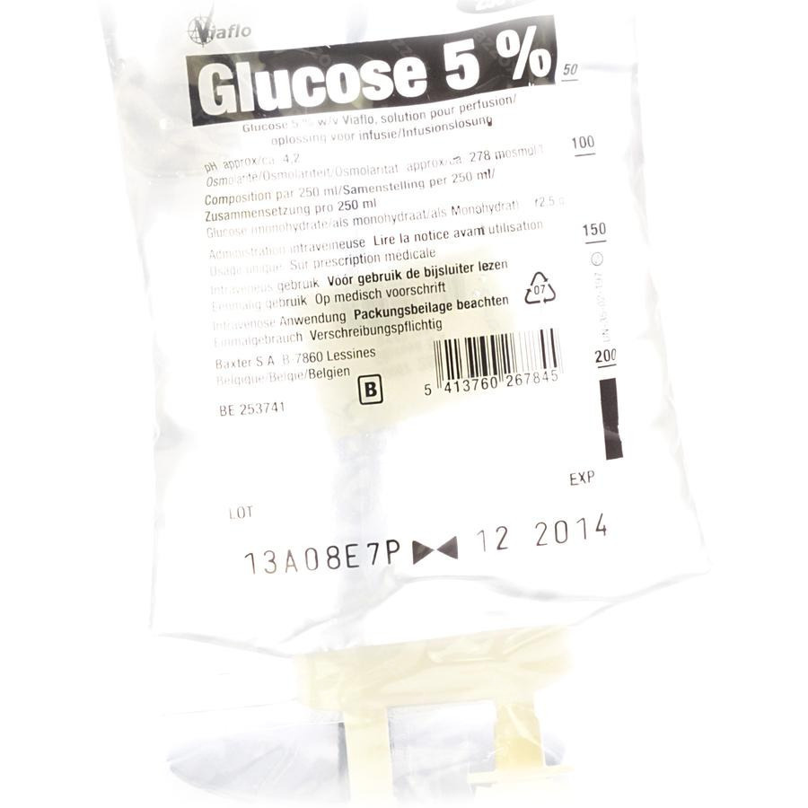 Bx Glucose 5% Viaflo Sac-zak 250ml