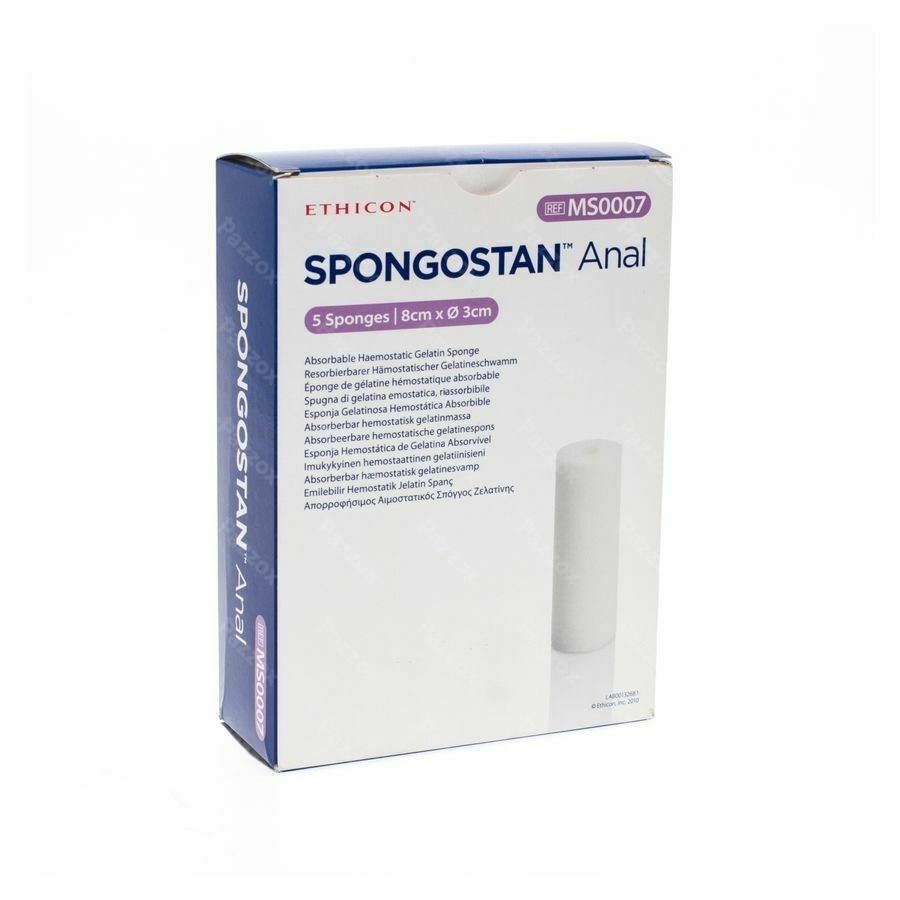 Spongostan Anal Diam 80x30mm 5 Ms0007