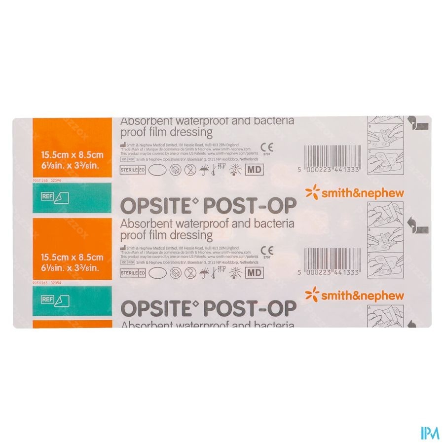 Opsite Post Op 15,5cmx 8,5cm 20 66000712