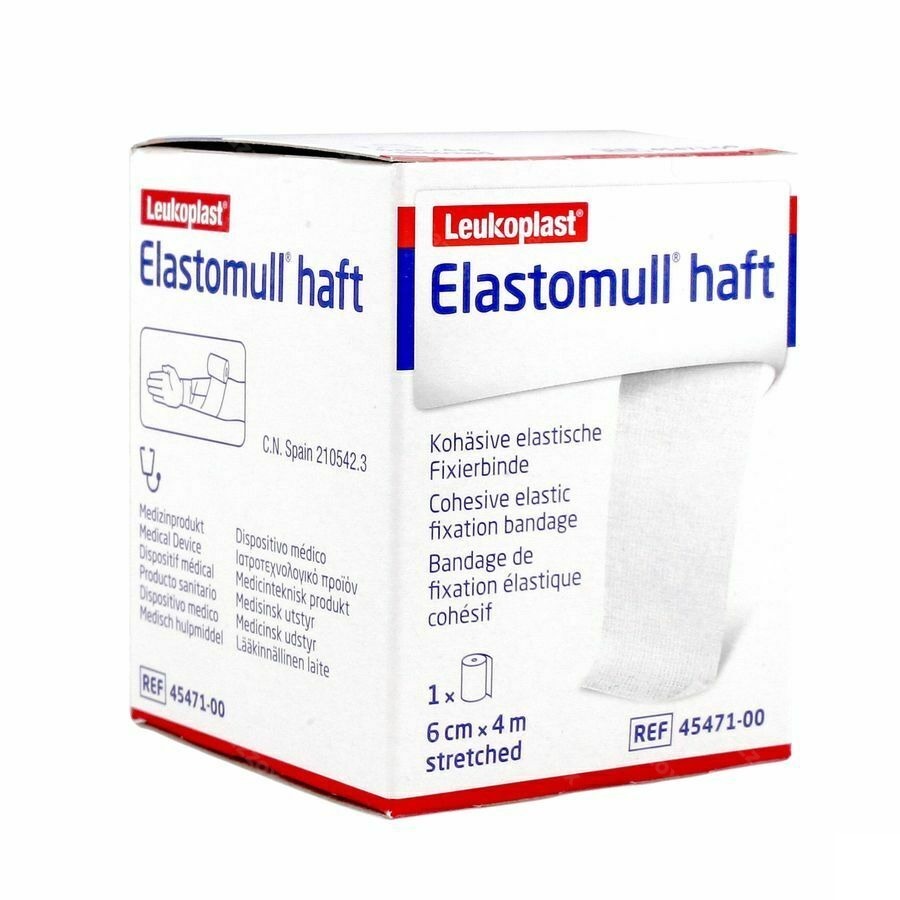 Elastomull Haft Bande Fix. Cohesif 6cmx4m 4547100