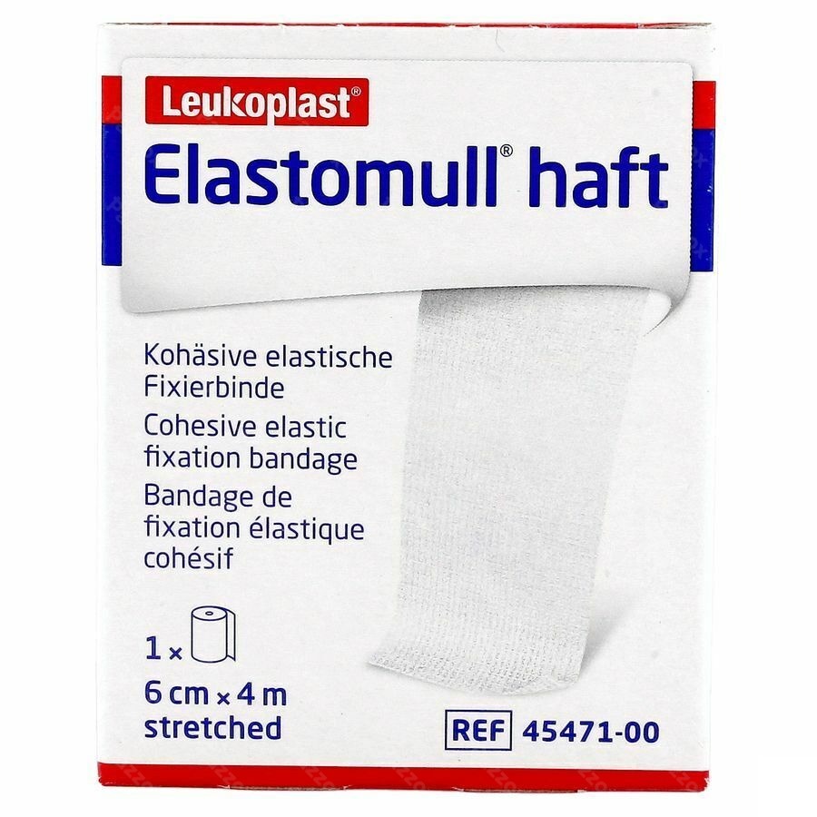 Elastomull Haft Bande Fix. Cohesif 6cmx4m 4547100