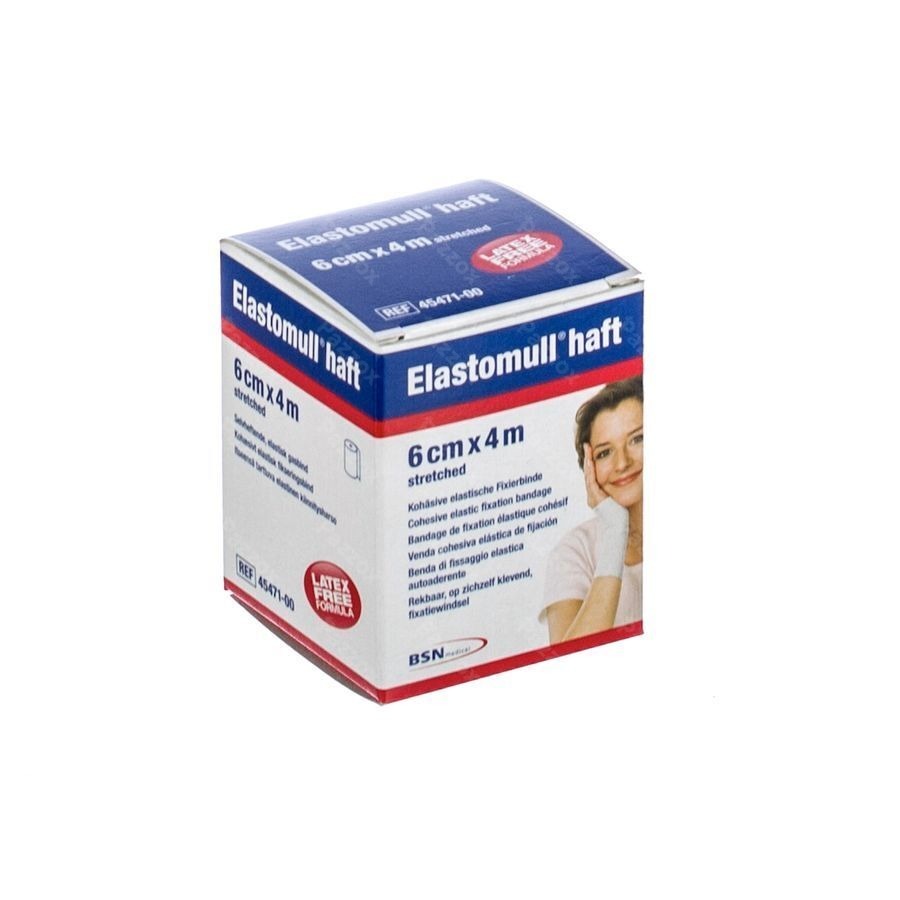 Elastomull Haft Bande Fix. Cohesif 6cmx4m 4547100