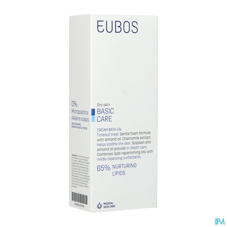 Eubos Huile de Bain Peau Sèche à Très Sèche 200 ml