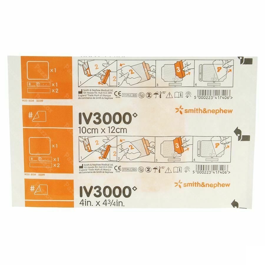 Opsite Iv3000 Main 10x12cm 4008
