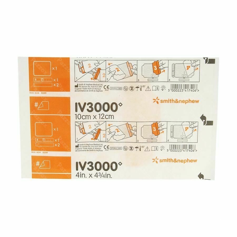 Opsite Iv3000 Main 10x12cm 4008