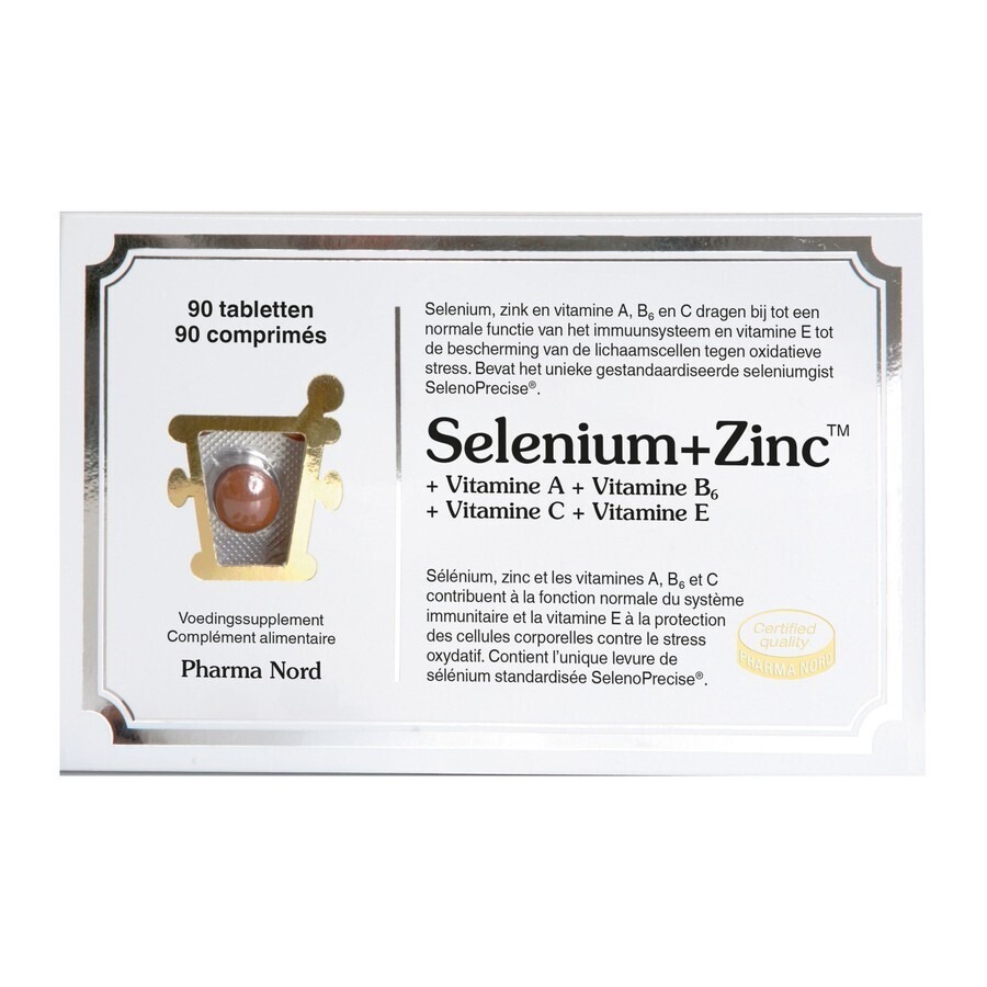 Pharma Nord Selenium + Zinc 90 Comprimés