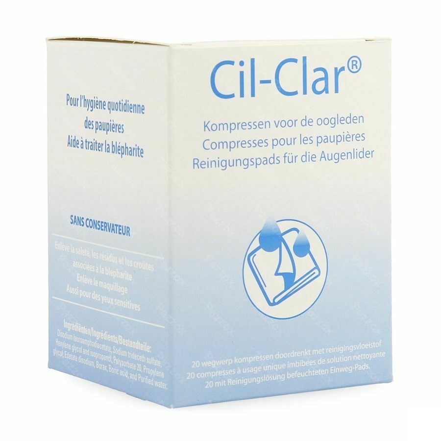 Cil-clar Hygiene Paupiere Cp Unidose 20