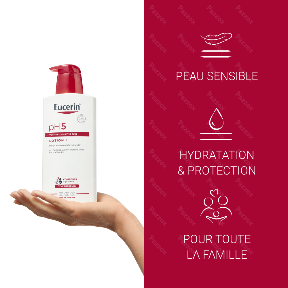 Eucerin pH5 Lotion Riche F Peau Très sèche et Sensible avec pompe 400ml