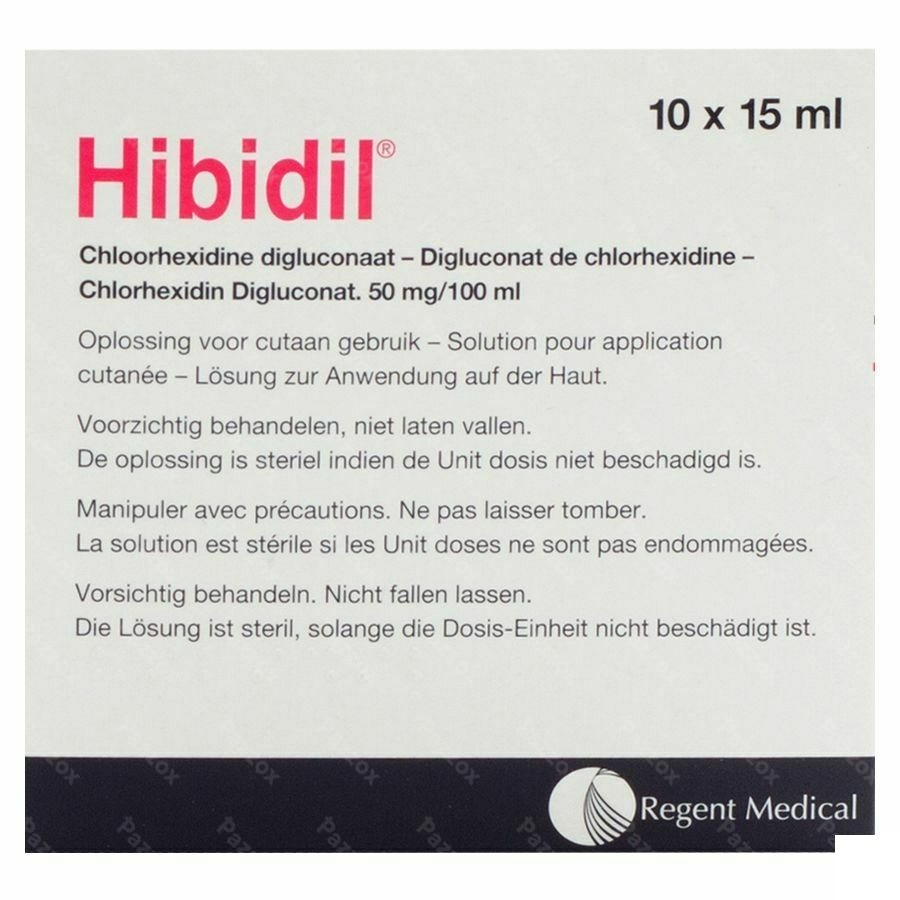 Hibidil 10x15ml Unidoses