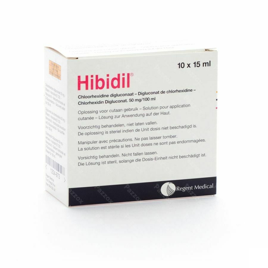 Hibidil 10x15ml Unidoses