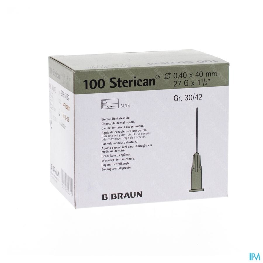 Sterican Aiguille 27g 1/2 0,4x40mm