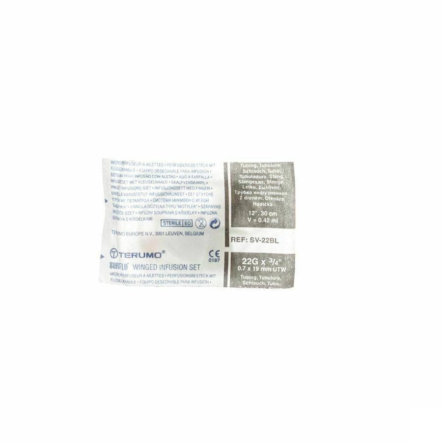 Terumo Microperfuseur A Ailettes 22g Noir 50