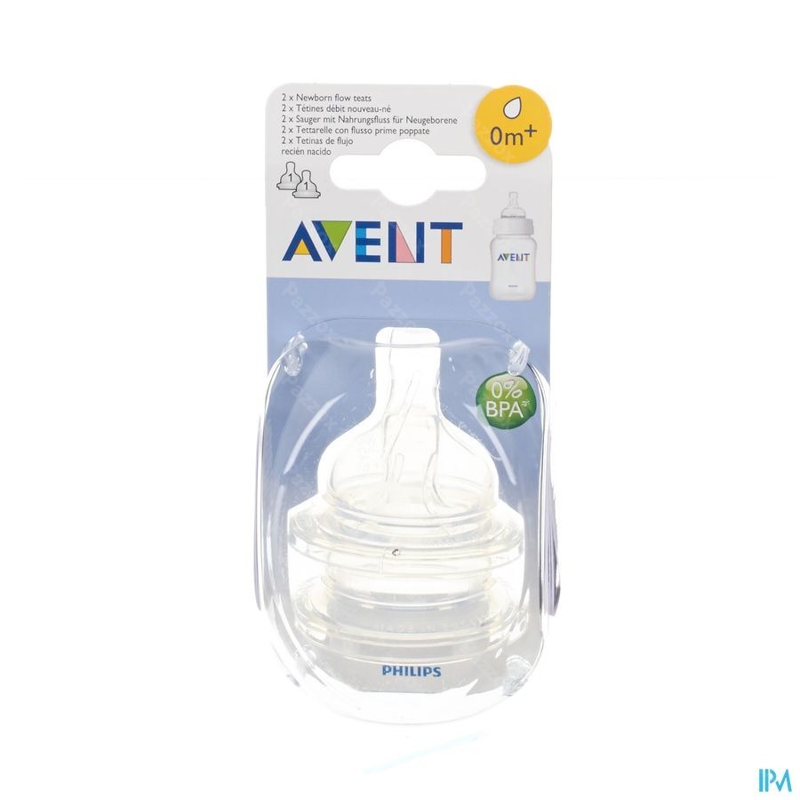 Philips Avent Tetine Nourrisson 1trou 2 SCF631/27