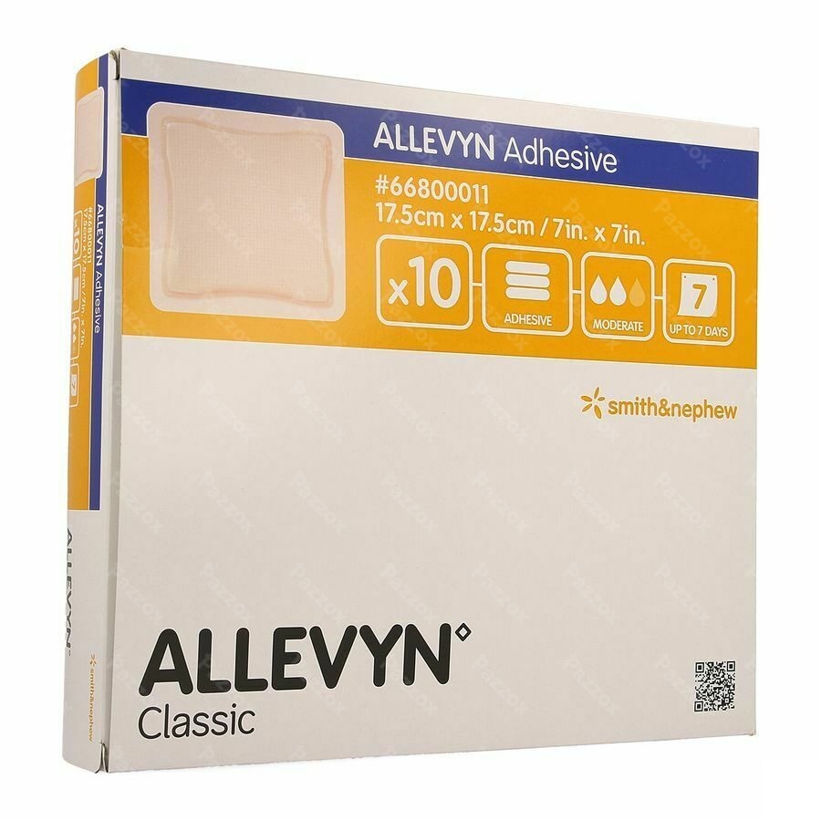 Allevyn Pans Adh Hydrocel. 17,5x17,5cm 10 66800011