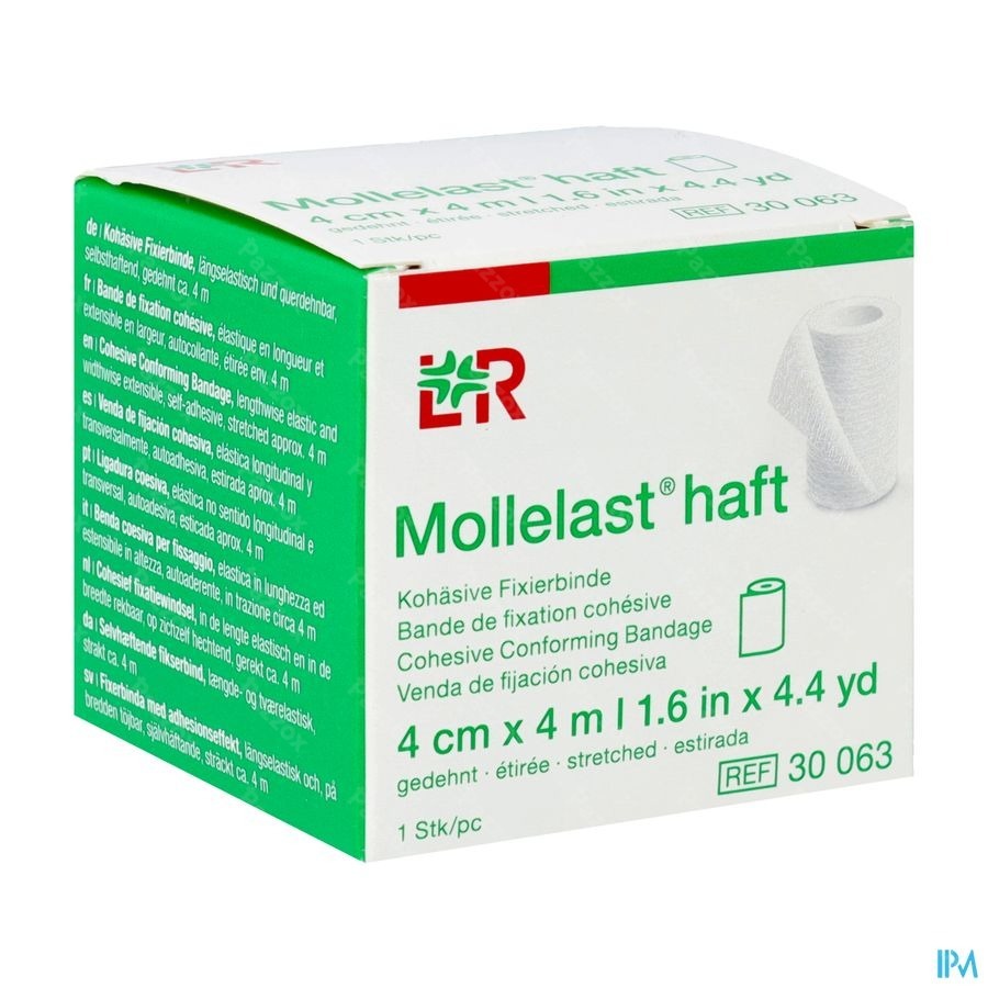 Mollelast Haft Bande Elast Adh 4cmx 4m 30063