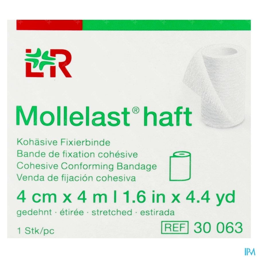 Mollelast Haft Bande Elast Adh 4cmx 4m 30063