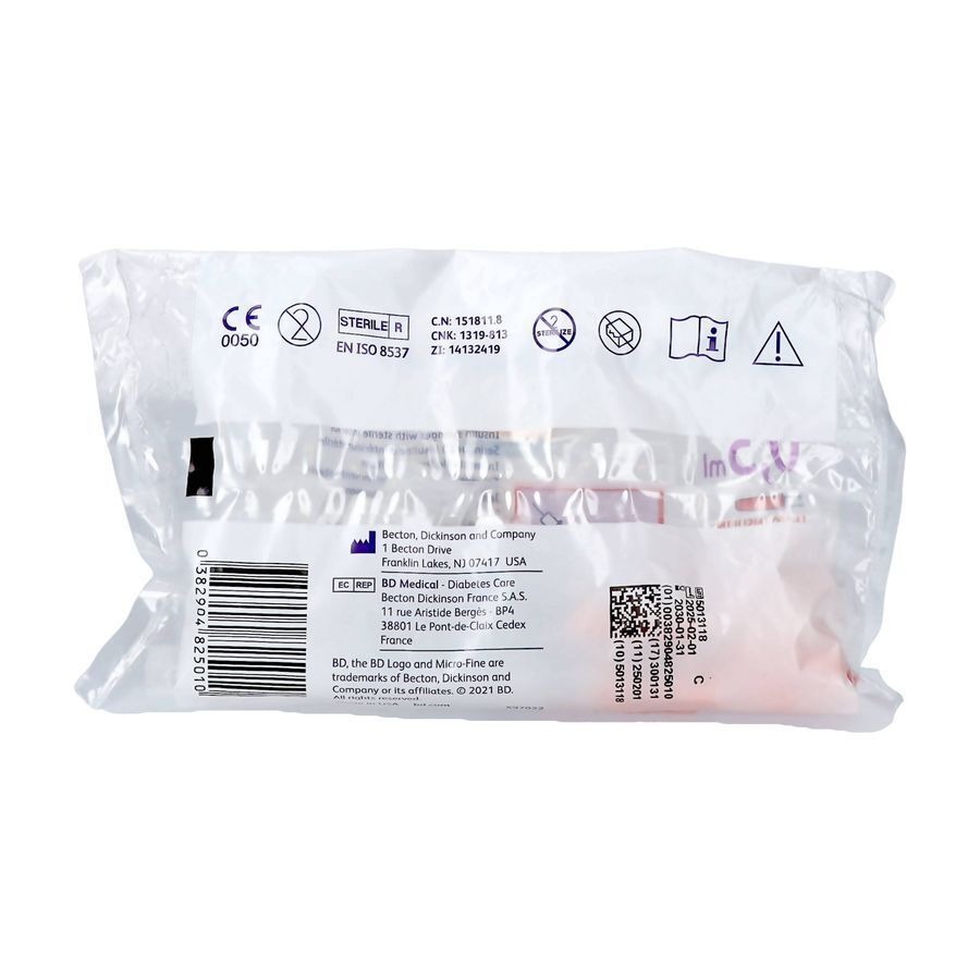 Microfine Ser.ins. 0,5ml 30g 8mm 10 324825