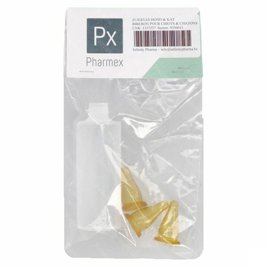 Appeg Biber Plast + 3 Tetines Chats-chiot100