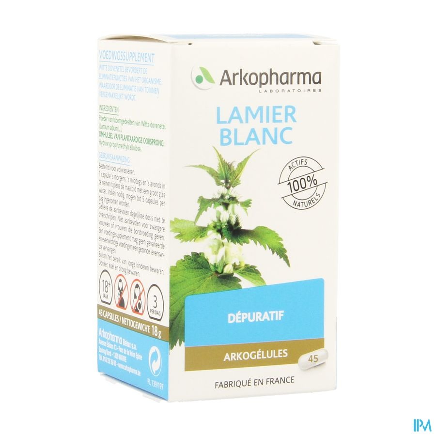 Arkogelules Lamier Blanc Vegetal 45