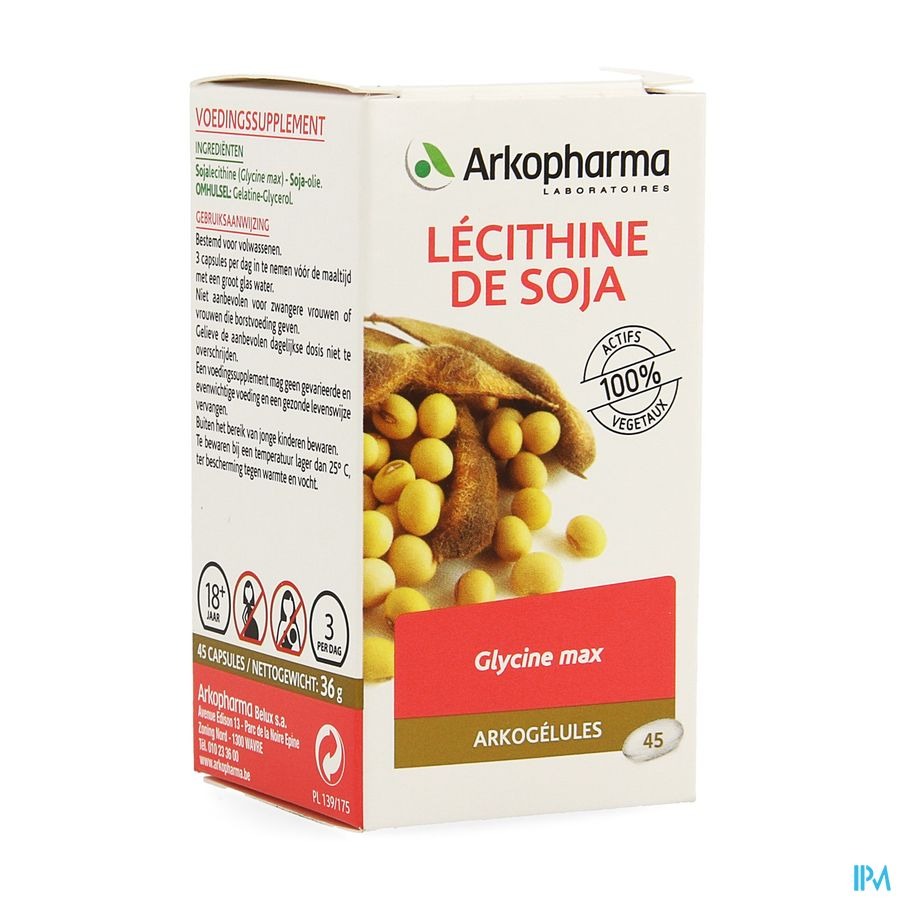 Arkogelules Lecithin Soja Vegetal 45