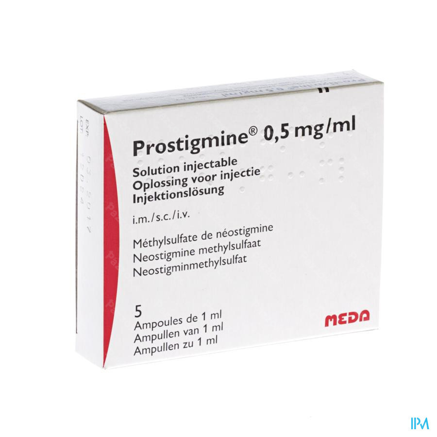 Prostigmine Amp 5 X 0,5mg/1ml