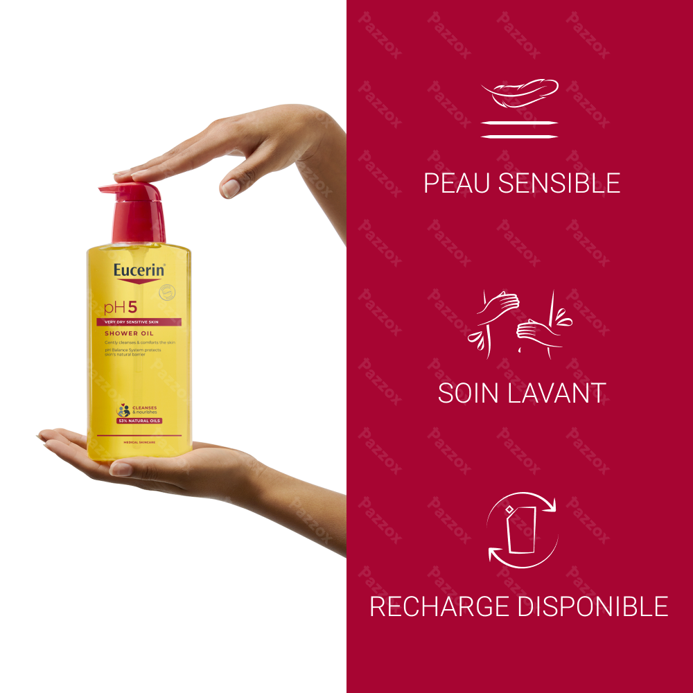 Eucerin pH5 Huilde de Douche Peau Sèche et Sensible avec pompe 400ml