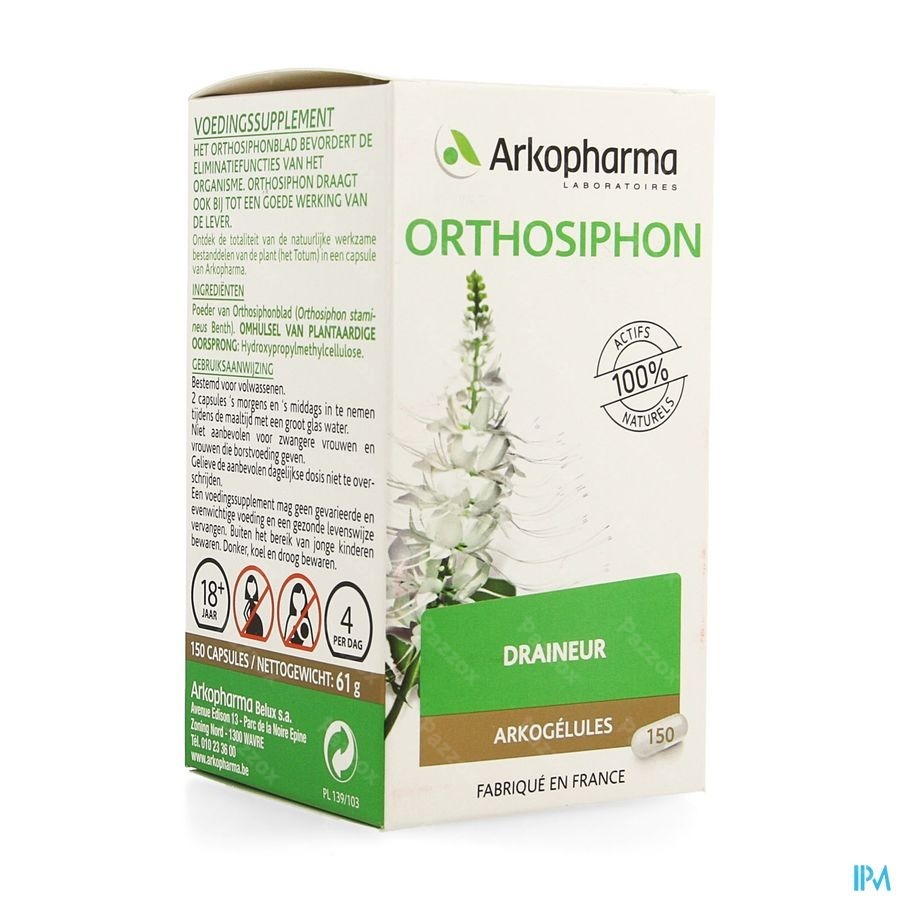Arkogelules Orthosiphon Vegetal Caps 150